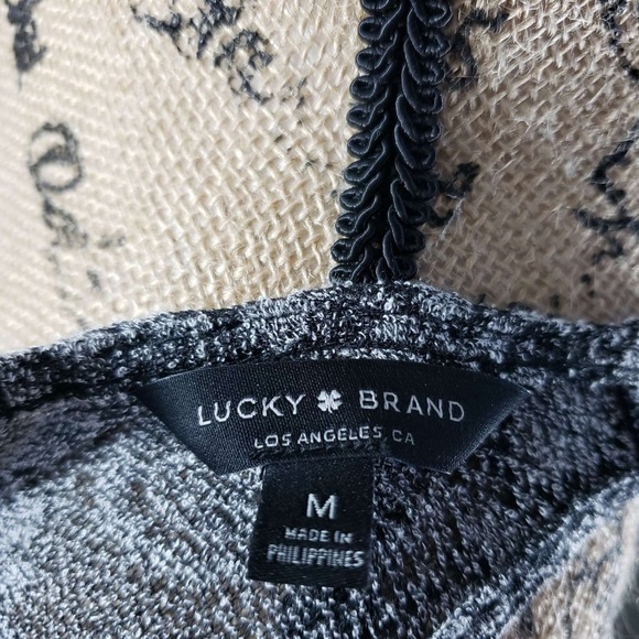 Lucky Brand Cold Shoulder Bell Sleeve Top - Picture 6 of 6